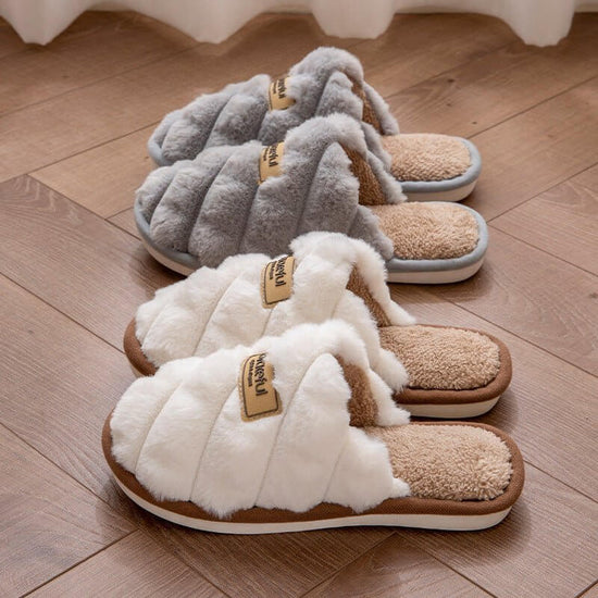 New Simple Thick Bottom Interior Home Non-slip Plush Warm Cotton Slippers $29.90 Dana Fashion Color: Blue Size: 40 to 41 Women's shoes Product information: Pattern: solid color Inner material: artificial wool Color: white, pink, yellow, gray, blue Shoe Up