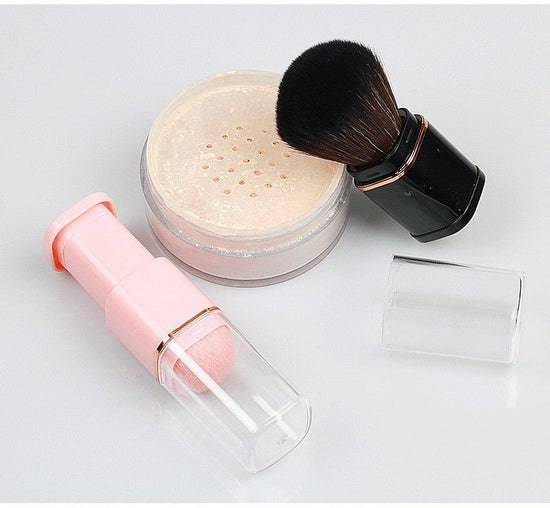 New Single Head Portable Retractable Makeup Brush Beauty Makeup Tools $9.24 Dana Fashion Color: Black style: OPP Packaging makeup Product information: Product category: powder blusher brush Brush material: artificial fiber Brush handle material: plastic S