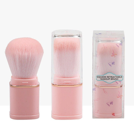 New Single Head Portable Retractable Makeup Brush Beauty Makeup Tools $9.74 Dana Fashion Color: Pink style: PVC Packaging makeup Product information: Product category: powder blusher brush Brush material: artificial fiber Brush handle material: plastic Sp