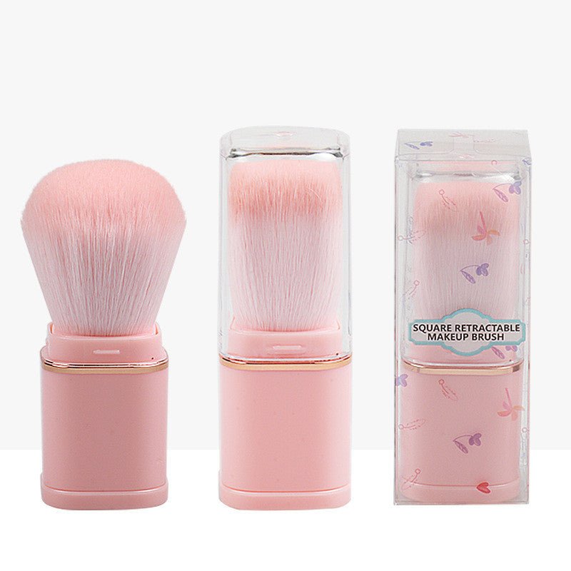 New Single Head Portable Retractable Makeup Brush Beauty Makeup Tools $9.74 Dana Fashion Color: Pink style: PVC Packaging makeup Product information: Product category: powder blusher brush Brush material: artificial fiber Brush handle material: plastic Sp