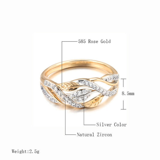 New Socialite Temperament Copper Plating All-match Fashion Women's Ring $18.99 Dana Fashion Color: Gold Size: No 6 Women's Accessories Product information: Type: Ring Treatment Process: Electroplating Size: no.6, no.7, no.8, no.9 Inlay material: gold-plat