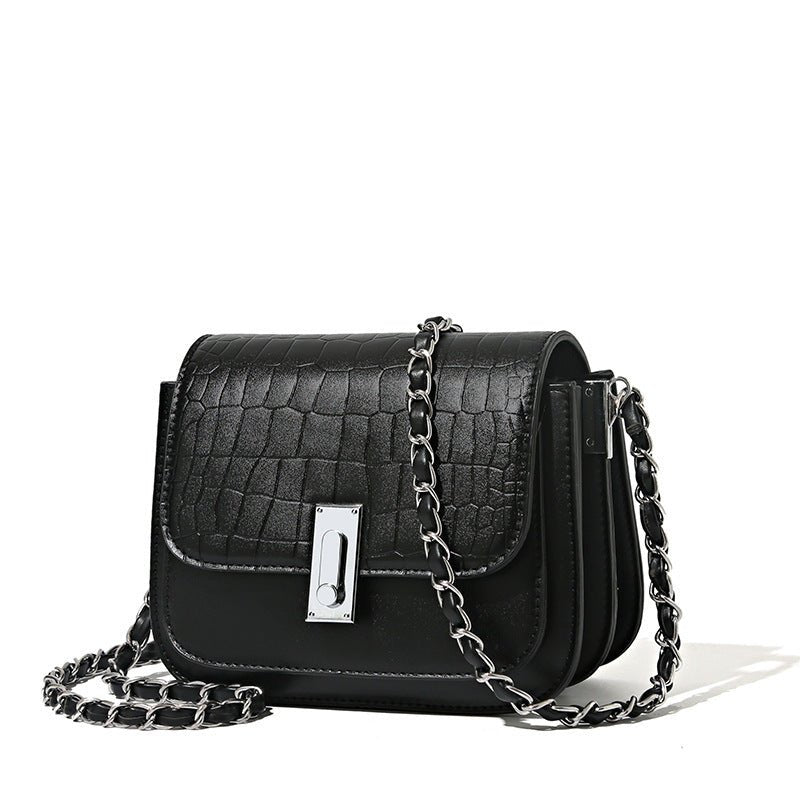 New Special Interest Light Luxury Chain Shoulder Bag Women's Fashion Versatile $48.11 Dana Fashion Color: Black Women's Bags Product information: Lining texture: Polyester Applicable scenario: Daily matching Color: black, white, green Outer bag type: Sand