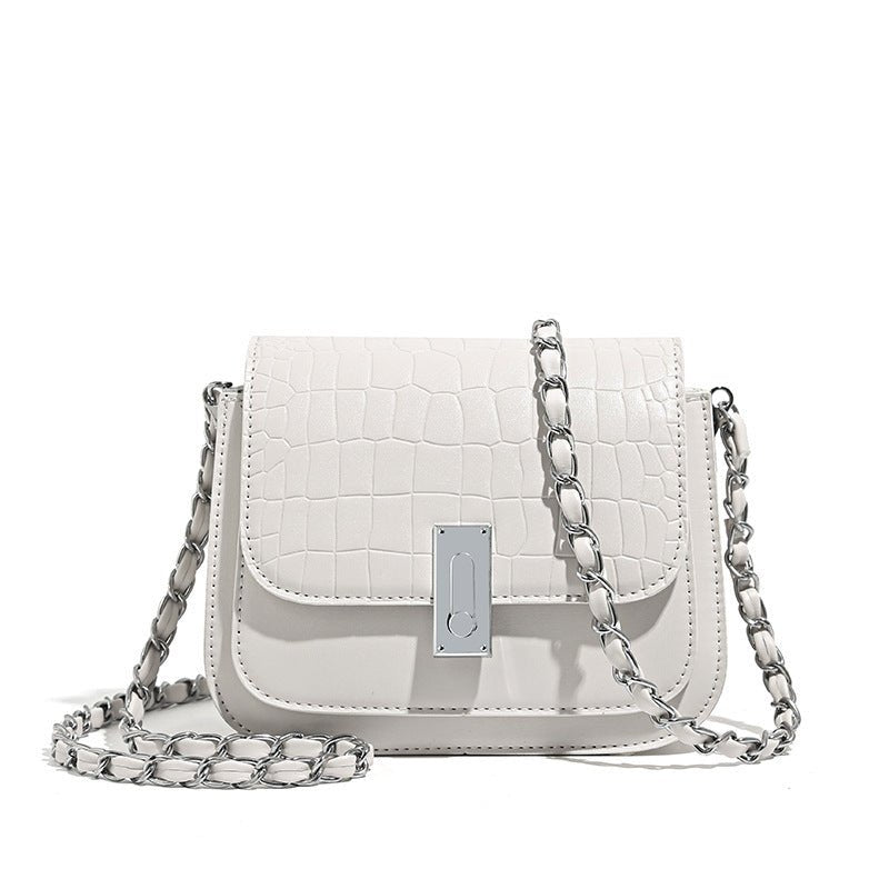 New Special Interest Light Luxury Chain Shoulder Bag Women's Fashion Versatile $48.11 Dana Fashion Color: White Women's Bags Product information: Lining texture: Polyester Applicable scenario: Daily matching Color: black, white, green Outer bag type: Sand