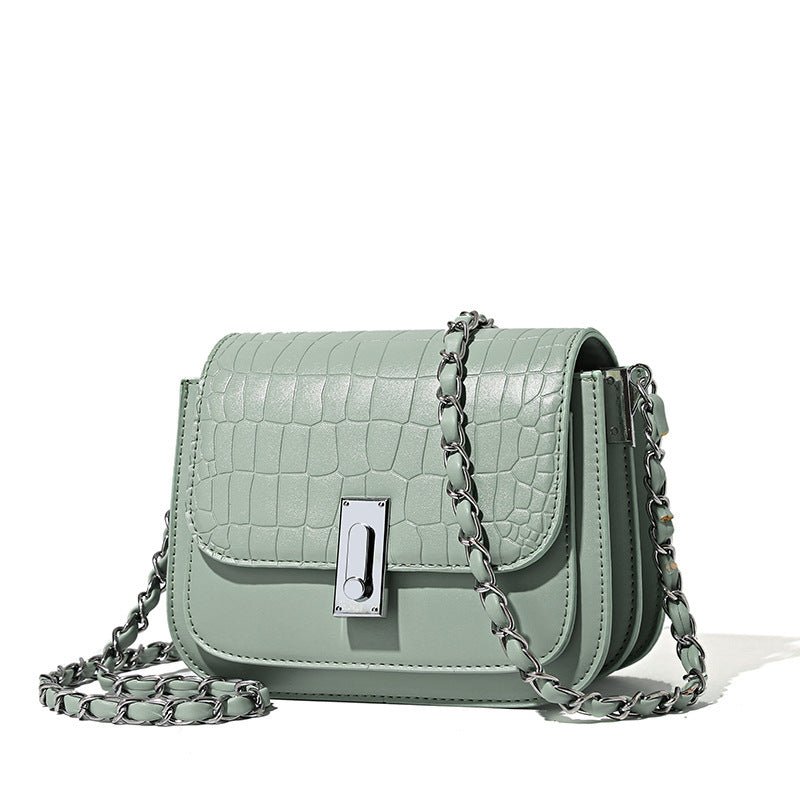 New Special Interest Light Luxury Chain Shoulder Bag Women's Fashion Versatile $48.11 Dana Fashion Color: Green Women's Bags Product information: Lining texture: Polyester Applicable scenario: Daily matching Color: black, white, green Outer bag type: Sand