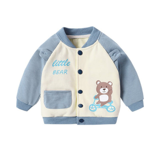 New Style 0-3 Year Old Boy And Girl Western Style Blouse $28.37 Dana Fashion Color: Light Blue Size: 100cm Baby Clothing Product information： Main fabric composition: Cotton Main fabric ingredient content: 95 (%) Safety level: Class A Length: Short Color: