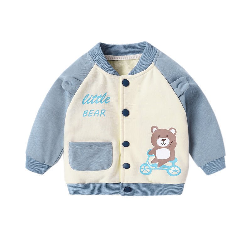 New Style 0-3 Year Old Boy And Girl Western Style Blouse $28.37 Dana Fashion Color: Light Blue Size: 100cm Baby Clothing Product information： Main fabric composition: Cotton Main fabric ingredient content: 95 (%) Safety level: Class A Length: Short Color: