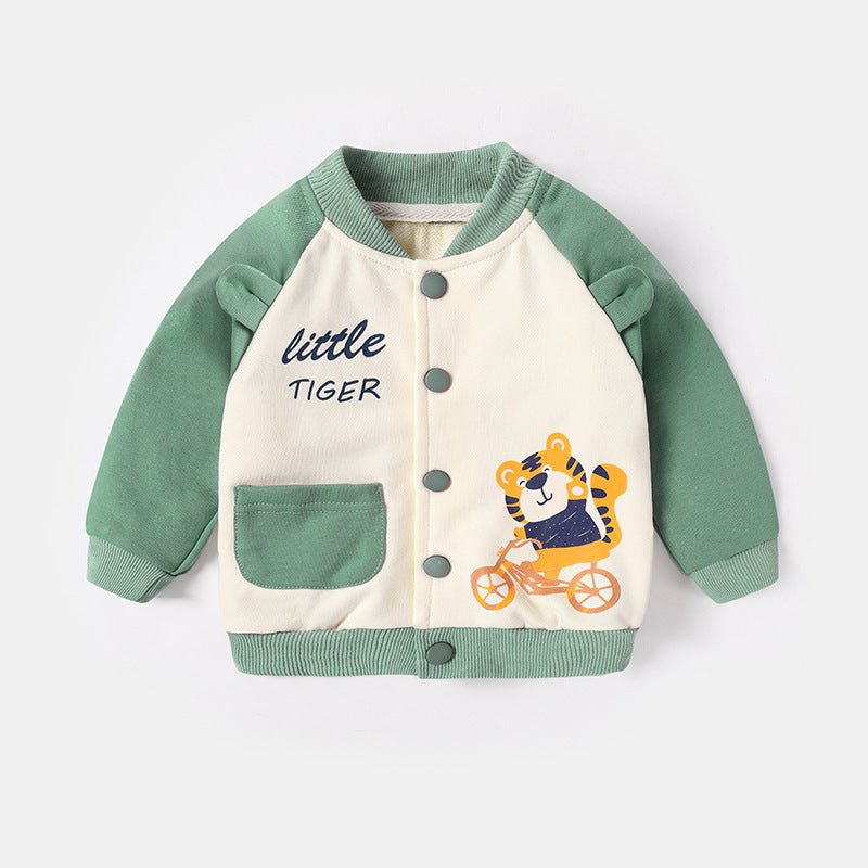 New Style 0-3 Year Old Boy And Girl Western Style Blouse $28.37 Dana Fashion Color: Green Size: 100cm Baby Clothing Product information： Main fabric composition: Cotton Main fabric ingredient content: 95 (%) Safety level: Class A Length: Short Color: Yell