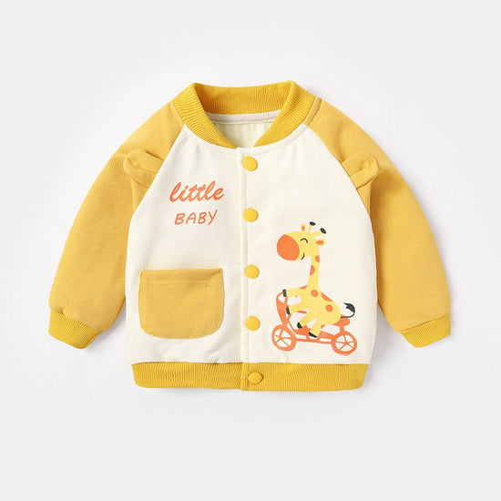 New Style 0-3 Year Old Boy And Girl Western Style Blouse $28.37 Dana Fashion Color: Yellow Size: 100cm Baby Clothing Product information： Main fabric composition: Cotton Main fabric ingredient content: 95 (%) Safety level: Class A Length: Short Color: Yel