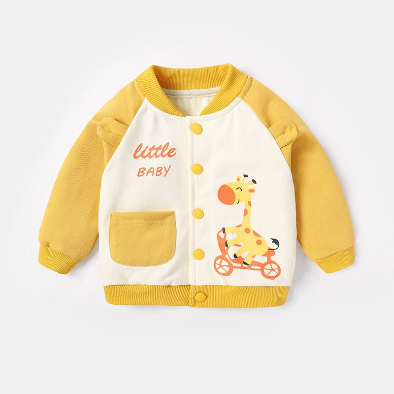 New Style 0-3 Year Old Boy And Girl Western Style Blouse $28.37 Dana Fashion Color: Yellow Size: 100cm Baby Clothing Product information： Main fabric composition: Cotton Main fabric ingredient content: 95 (%) Safety level: Class A Length: Short Color: Yel
