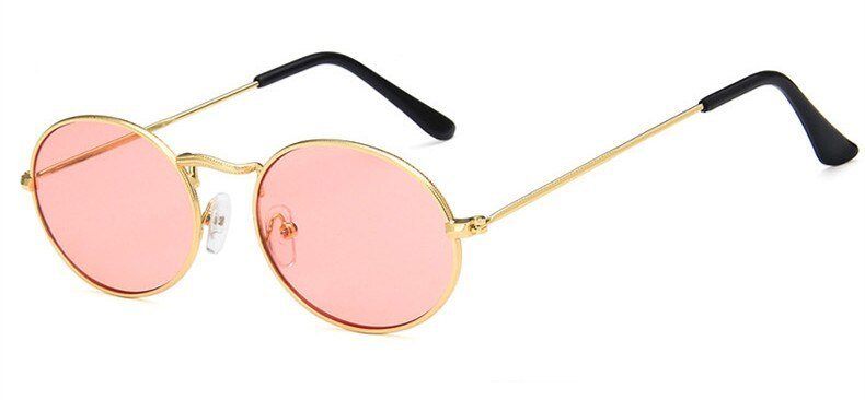 New trend retro sunglasses $15.00 Dana Fashion Color: Gold pink Women's Accessories Lens Material: Resin Style: Retro Mirror frame material: metal Lens color: Golden gray Golden and dark green Golden Brown Golden Red Golden yellow Gold powder Golden Orchi
