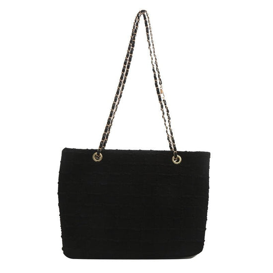 New Versatile Large Capacity Women's Chain Shoulder Bag $21.52 Dana Fashion Color: Black Women's Bags Product information: Lining texture: without lining Applicable scenarios: Daily matching Color: black, white, blue, pink Outer bag type: Three-dimensiona
