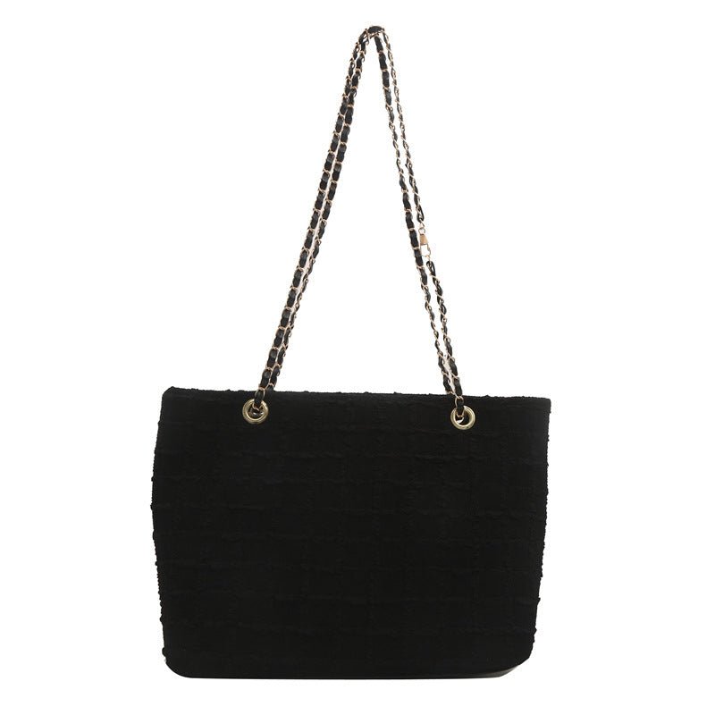New Versatile Large Capacity Women's Chain Shoulder Bag $21.52 Dana Fashion Color: Black Women's Bags Product information: Lining texture: without lining Applicable scenarios: Daily matching Color: black, white, blue, pink Outer bag type: Three-dimensiona
