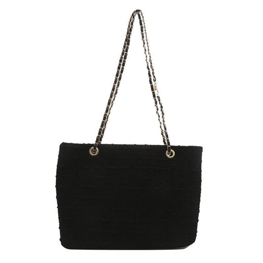 New Versatile Large Capacity Women's Chain Shoulder Bag $21.52 Dana Fashion Color: Black Women's Bags Product information: Lining texture: without lining Applicable scenarios: Daily matching Color: black, white, blue, pink Outer bag type: Three-dimensiona