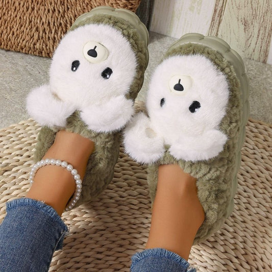 New Warm Indoor Plush Cartoon Cotton Shoes For External Wear $40.26 Dana Fashion Color: Coffee Shoe size: 36or37 Women's shoes Overview: Unique design, stylish and beautiful. Good material, comfortable feet. A variety of colors, any choice. Specification: