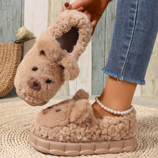New Warm Indoor Plush Cartoon Cotton Shoes For External Wear $40.26 Dana Fashion Color: Coffee Shoe size: 36or37 Women's shoes Overview: Unique design, stylish and beautiful. Good material, comfortable feet. A variety of colors, any choice. Specification: