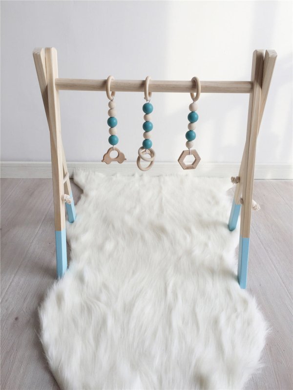 Newborn baby baby fitness frame $76.76 Dana Fashion Color: Blue Baby & Mother Features: Made of high-quality wood, safe and non-toxic. You can save space and decorate the room. Very suitable for living room, bedroom, children's room, etc. Train your baby