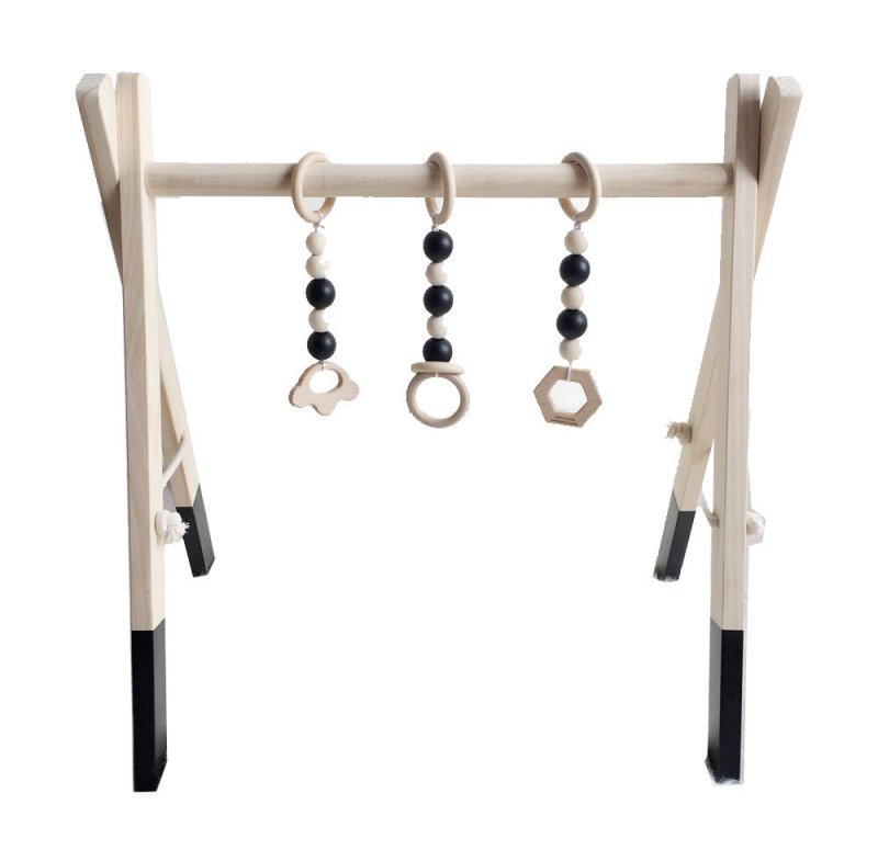Newborn baby baby fitness frame $76.76 Dana Fashion Color: Black Baby & Mother Features: Made of high-quality wood, safe and non-toxic. You can save space and decorate the room. Very suitable for living room, bedroom, children's room, etc. Train your baby