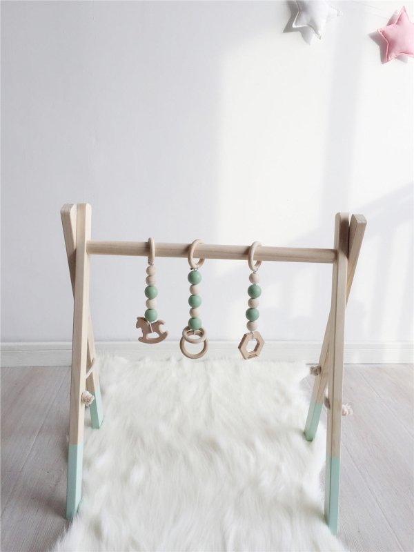 Newborn baby baby fitness frame $76.76 Dana Fashion Color: Green Baby & Mother Features: Made of high-quality wood, safe and non-toxic. You can save space and decorate the room. Very suitable for living room, bedroom, children's room, etc. Train your baby