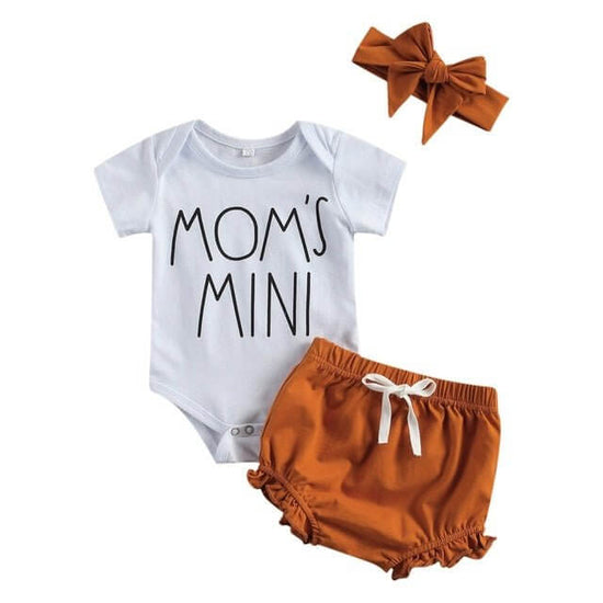 Newborn Baby Clothes Set Short Sleeve Romper Tops Bow Shorts $29.50 Dana Fashion Color: 5.style Child size: 12M Baby Clothing Product information: Made of: Cotton Style: Casual Waist: middle waist Pants length: shorts Size Information: Size: 6M 12M 18M 24