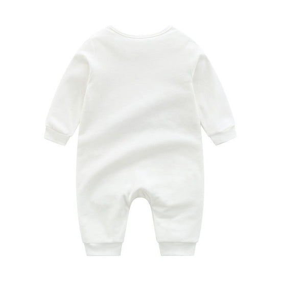 Newborn Baby Clothes Short Sleeve $19.15 Dana Fashion Color: I Dad Size: 66cm Baby Clothing Product information: Material: Cotton Style: Parent-child wear Feature: Long-sleeved one-piece color: White Size Information: Size: 66/73/80/90 Size Lenght Bust Sh