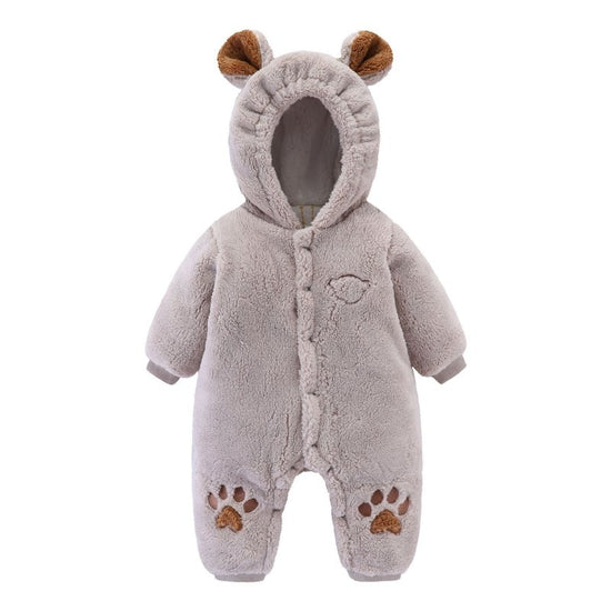 Newborn Baby Onesies Baby Clothes Romper Baby Quilted $38.25 Dana Fashion Color: Grey Child size: 59cm Baby Clothing Product information: Fabric name: rice velvet Suitable season: winter, autumn Suitable age: infants and young children (0-2 years old) App