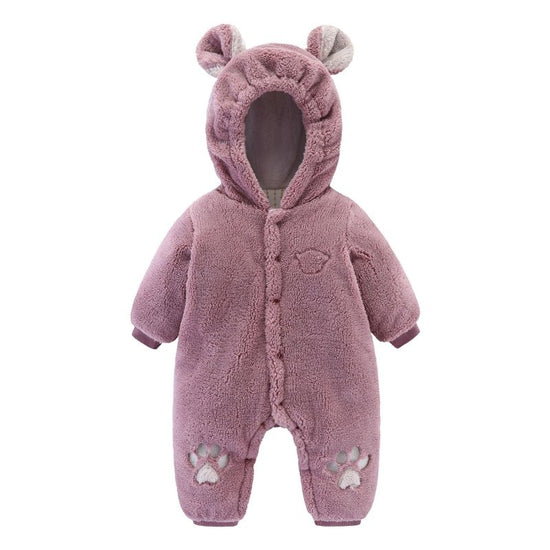 Newborn Baby Onesies Baby Clothes Romper Baby Quilted $28.25 Dana Fashion Color: Purple Child size: 59cm Baby Clothing Product information: Fabric name: rice velvet Suitable season: winter, autumn Suitable age: infants and young children (0-2 years old) A