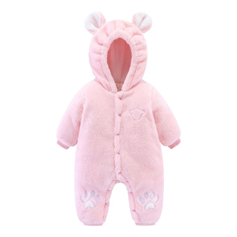 Newborn Baby Onesies Baby Clothes Romper Baby Quilted $28.25 Dana Fashion Color: Pink Child size: 59cm Baby Clothing Product information: Fabric name: rice velvet Suitable season: winter, autumn Suitable age: infants and young children (0-2 years old) App