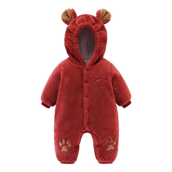 Newborn Baby Onesies Baby Clothes Romper Baby Quilted $31.01 Dana Fashion Color: Brown Child size: 59cm Baby Clothing Product information: Fabric name: rice velvet Suitable season: winter, autumn Suitable age: infants and young children (0-2 years old) Ap
