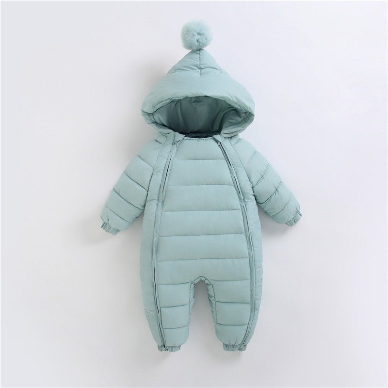 Newborn Cotton For Men And Women, Baby Climbing Clothes $42.54 Dana Fashion Color: Green Suitable For Height: 100cm Baby Clothing Product information: Color: red (solid color double zipper party clothes), Green (solid color double zipper party clothes), y