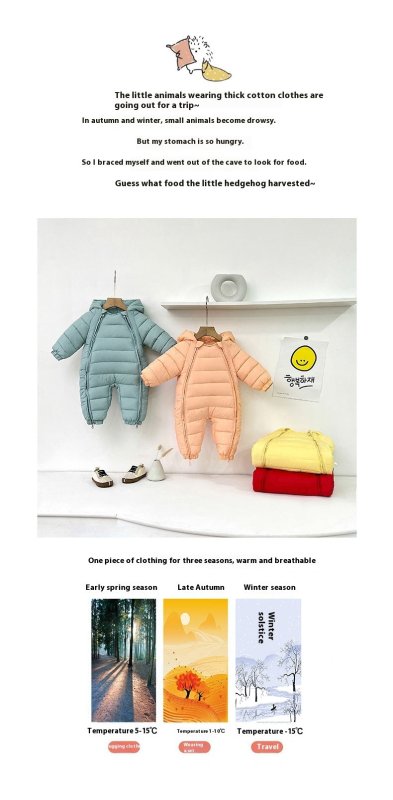 Newborn Cotton For Men And Women, Baby Climbing Clothes $42.54 Dana Fashion Color: Black Suitable For Height: 100cm Baby Clothing Product information: Color: red (solid color double zipper party clothes), Green (solid color double zipper party clothes), y