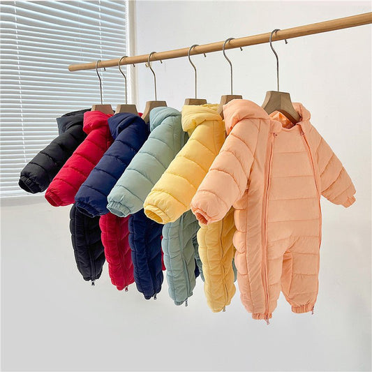 Newborn Cotton For Men And Women, Baby Climbing Clothes $42.54 Dana Fashion Color: Black Suitable For Height: 100cm Baby Clothing Product information: Color: red (solid color double zipper party clothes), Green (solid color double zipper party clothes), y