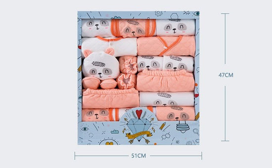 Newborn gift box baby clothes set cotton $90.50 Dana Fashion Color: Blue Baby Clothing Newborn gift box baby clothes set cotton autumn and winter 03-6 months newborn full moon baby gift supplies 1. Asian sizes are 1 to 2 sizes smaller than European and Am
