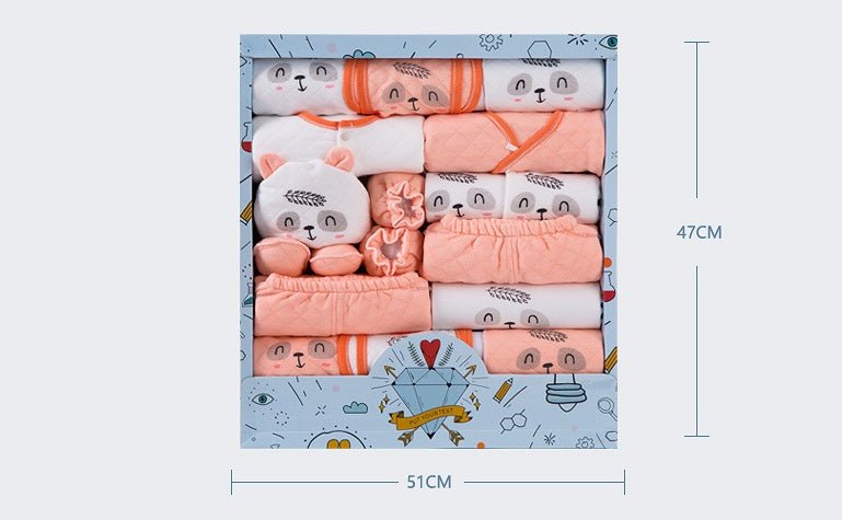 Newborn gift box baby clothes set cotton $90.50 Dana Fashion Color: Blue Baby Clothing Newborn gift box baby clothes set cotton autumn and winter 03-6 months newborn full moon baby gift supplies 1. Asian sizes are 1 to 2 sizes smaller than European and Am