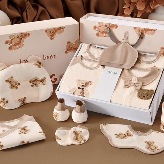 Newborn Gift Box Newborn Baby Meeting Etiquette Clothes Suit $80.15 Dana Fashion Color: 22 Pieces For Four Seasons Suit Height: 59cm Baby Clothing Product information: Suitable: Height 59cm0-3 Months First Month Celebration Gift, 66cm3-6 Months 100 Days G