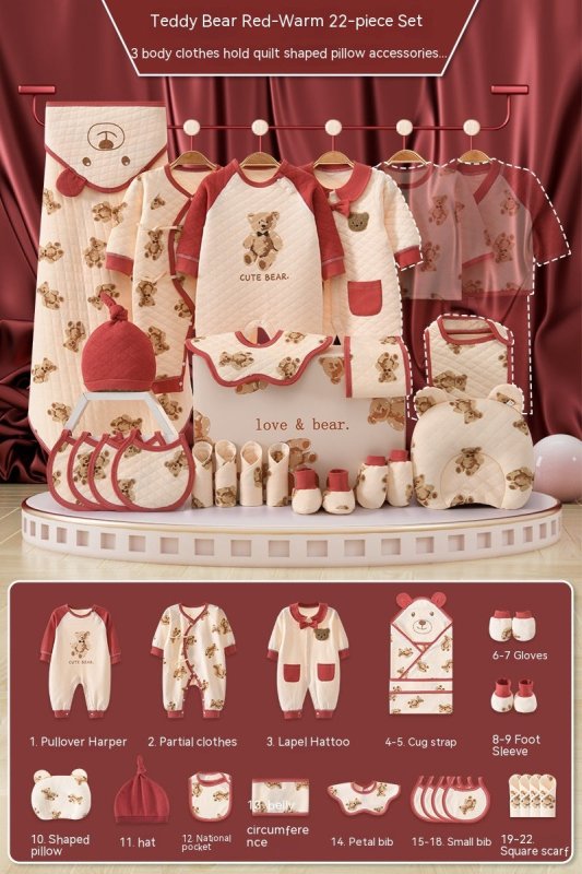 Newborn Gift Box Newborn Baby Meeting Etiquette Clothes Suit $80.15 Dana Fashion Color: 22 Pieces For Four Seasons Suit Height: 59cm Baby Clothing Product information: Suitable: Height 59cm0-3 Months First Month Celebration Gift, 66cm3-6 Months 100 Days G
