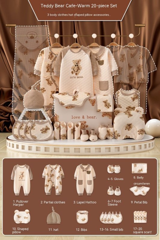 Newborn Gift Box Newborn Baby Meeting Etiquette Clothes Suit $80.15 Dana Fashion Color: 22 Pieces For Four Seasons Suit Height: 59cm Baby Clothing Product information: Suitable: Height 59cm0-3 Months First Month Celebration Gift, 66cm3-6 Months 100 Days G
