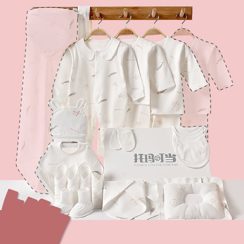Newborn gift box set $83.45 Dana Fashion Color: 22pcs pink Size: 59cm Baby Clothing Fabric: Pure cotton (100%)