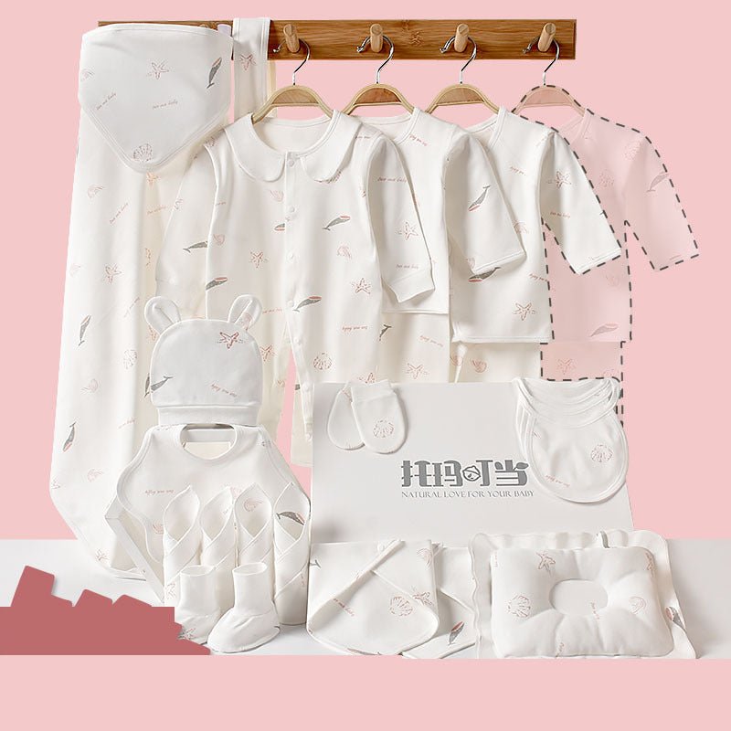Newborn gift box set $83.45 Dana Fashion Color: 22pcs blue Size: 59cm Baby Clothing Fabric: Pure cotton (100%)