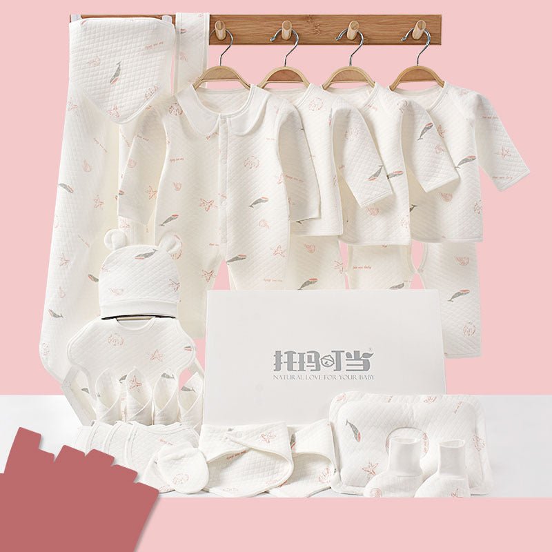 Newborn gift box set $83.45 Dana Fashion Color: 22pcs blue Size: 59cm Baby Clothing Fabric: Pure cotton (100%)