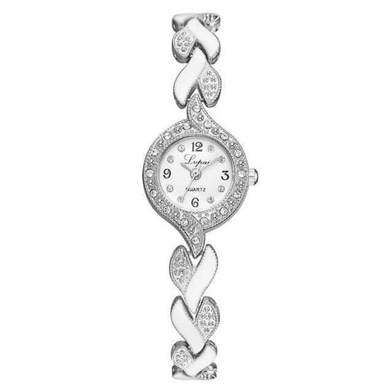 Niche diamond alloy bracelet watch ladies watch $15.85 Dana Fashion Color: Silver white Women's Accessories Not waterproof Movement type Quartz Thickness 8mm Dial diameter 22mm Watch movement: quartz watch Watch style: simple, casual and fashionable Surfa