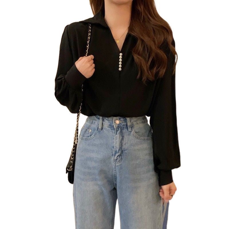 Niche Loose Outer Wear All-matching Long Sleeve Top $49.40 Dana Fashion Color: Apricot Size: Free Size Women's clothing Product information: Color: white, black, yellow, apricot, light green, red Sleeve type: regular sleeve Main fabric components: Other S