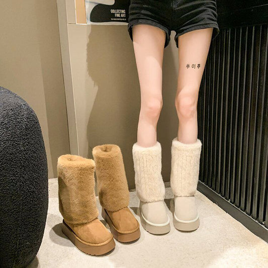 Niche Platform Fur Boots Comfortable VelvetDana FashionDana Fashion{{ product_title Women's shoes }} - Dana Fashion