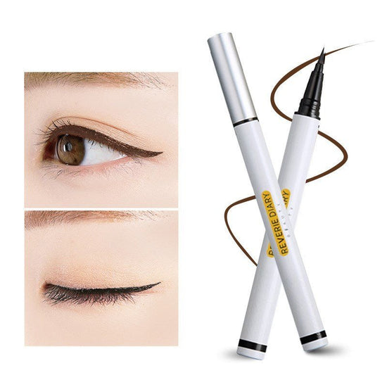 No faint makeup eyeliner pen $10.74 Dana Fashion Color: Brown makeup Product name: Cool black quick-drying eyeliner Net mouth content: 1ml Optional color: black brown Shelf life: 3 years Features: Wonderful tide color eyeliner is lively and full marks, pl