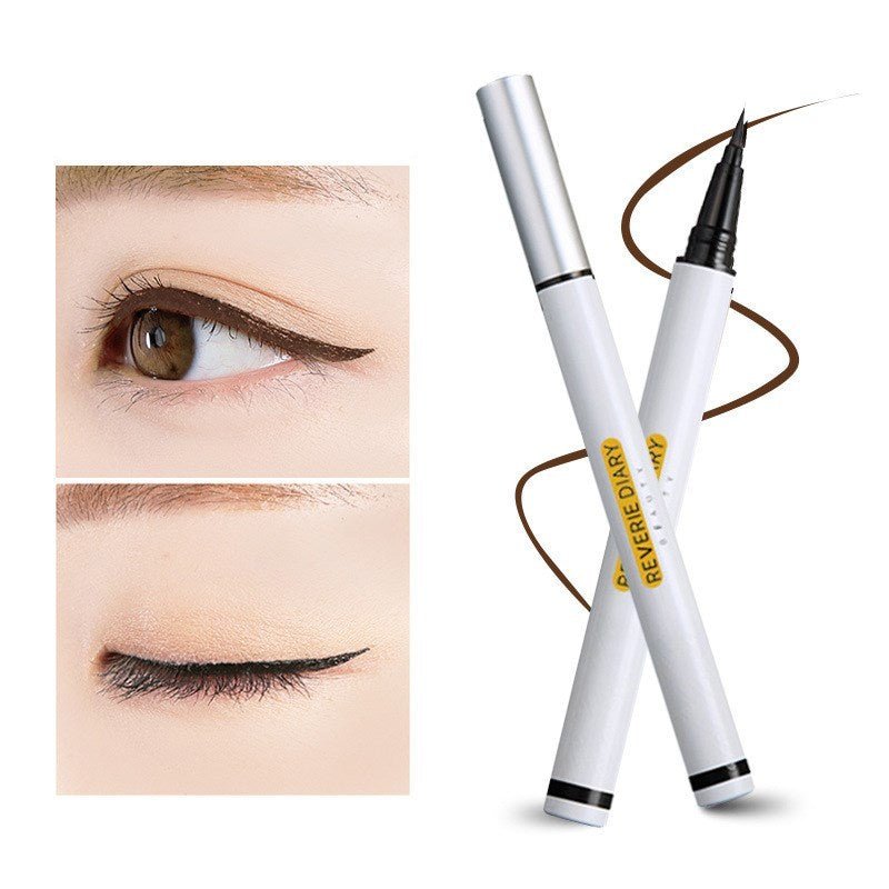 No faint makeup eyeliner pen $10.74 Dana Fashion Color: Brown makeup Product name: Cool black quick-drying eyeliner Net mouth content: 1ml Optional color: black brown Shelf life: 3 years Features: Wonderful tide color eyeliner is lively and full marks, pl