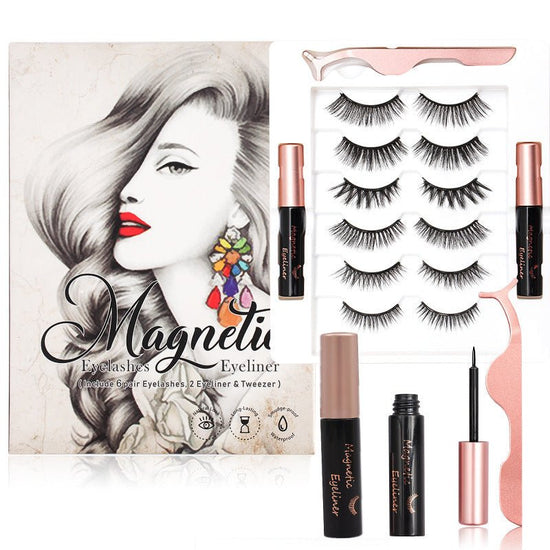 No Glue Waterproof Magnetic Lashes Eyeliner Magnetic Kit $36.50 Dana Fashion style: C makeup Overview: [EASY TO USE] Putting on our Magnetic Eyelashes with Eyeliner kit is very simple. First, apply the magnetic eyeliner as you would with any eyeliner. Wai