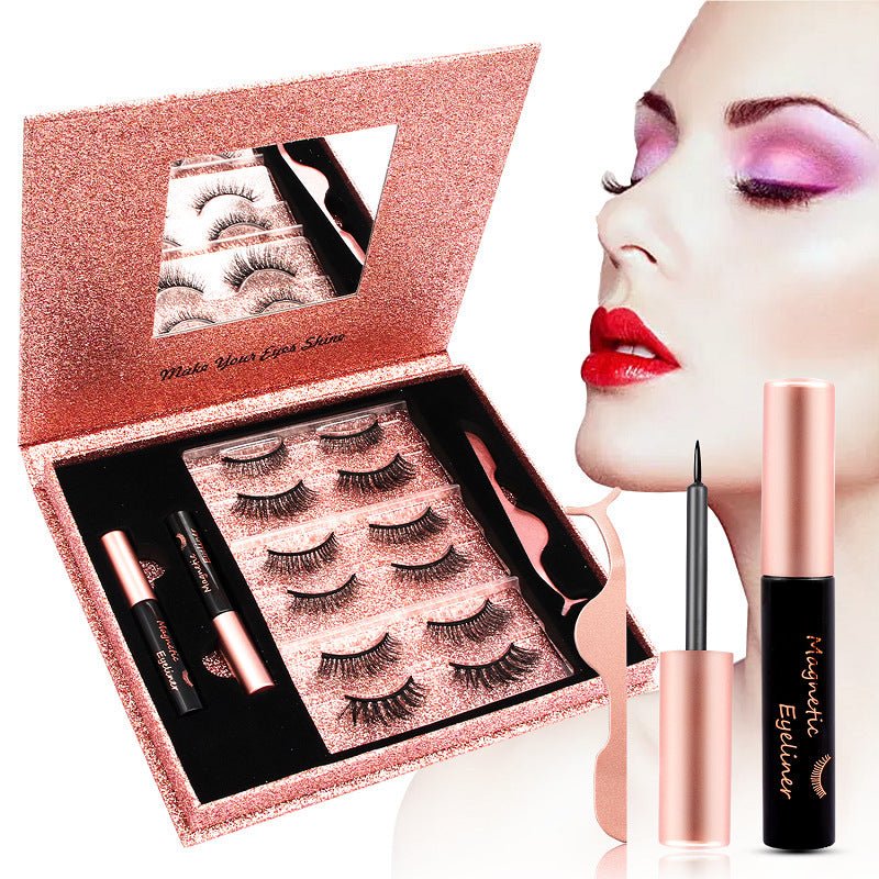 No Glue Waterproof Magnetic Lashes Eyeliner Magnetic Kit $36.50 Dana Fashion style: B makeup Overview: [EASY TO USE] Putting on our Magnetic Eyelashes with Eyeliner kit is very simple. First, apply the magnetic eyeliner as you would with any eyeliner. Wai