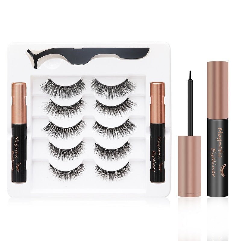 No Glue Waterproof Magnetic Lashes Eyeliner Magnetic Kit $36.50 Dana Fashion style: D makeup Overview: [EASY TO USE] Putting on our Magnetic Eyelashes with Eyeliner kit is very simple. First, apply the magnetic eyeliner as you would with any eyeliner. Wai