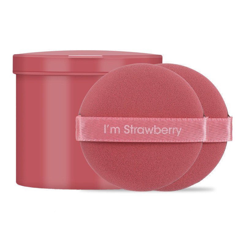 Non Latex Dry Wet BB Cream Round Sponge Powder Puff Makeup Tool $12.57 Dana Fashion Color: Strawberry style: Circular makeup Product information: Product category: Dry powder puff Material: hydrophilic non latex Specifications: 7 pieces of strawberry in a
