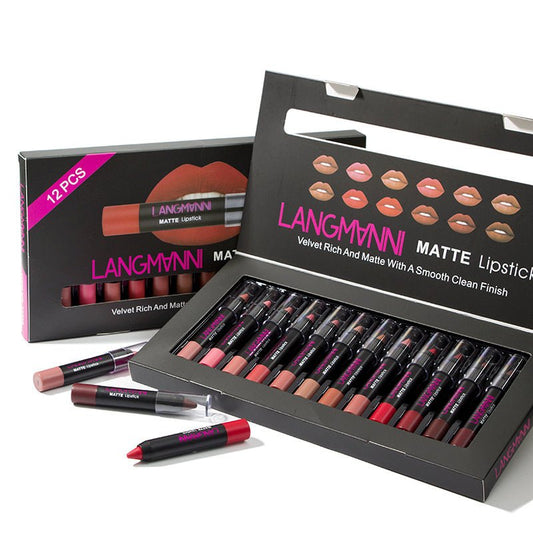 Non-Stick Cup Matte Lipstick And Lip Gloss Set $75.09 Dana Fashion default: default makeup Overview: The color is not easy to fade and long-lasting. Moisturizer your lips and the color is easy to color on. Help to leave smoother, healthier lips. It can re