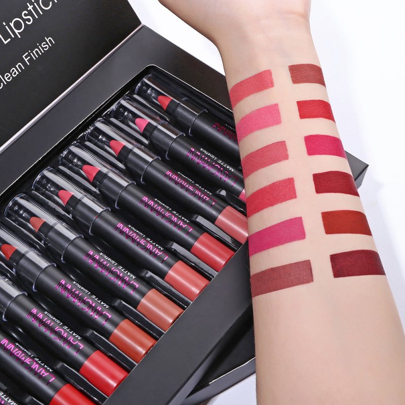 Non-Stick Cup Matte Lipstick And Lip Gloss Set $75.09 Dana Fashion default: default makeup Overview: The color is not easy to fade and long-lasting. Moisturizer your lips and the color is easy to color on. Help to leave smoother, healthier lips. It can re